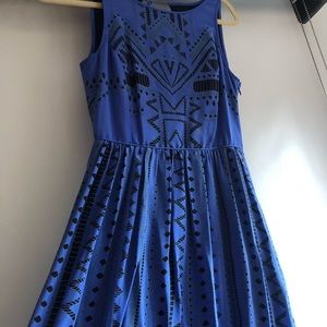 aztec print maxi dress